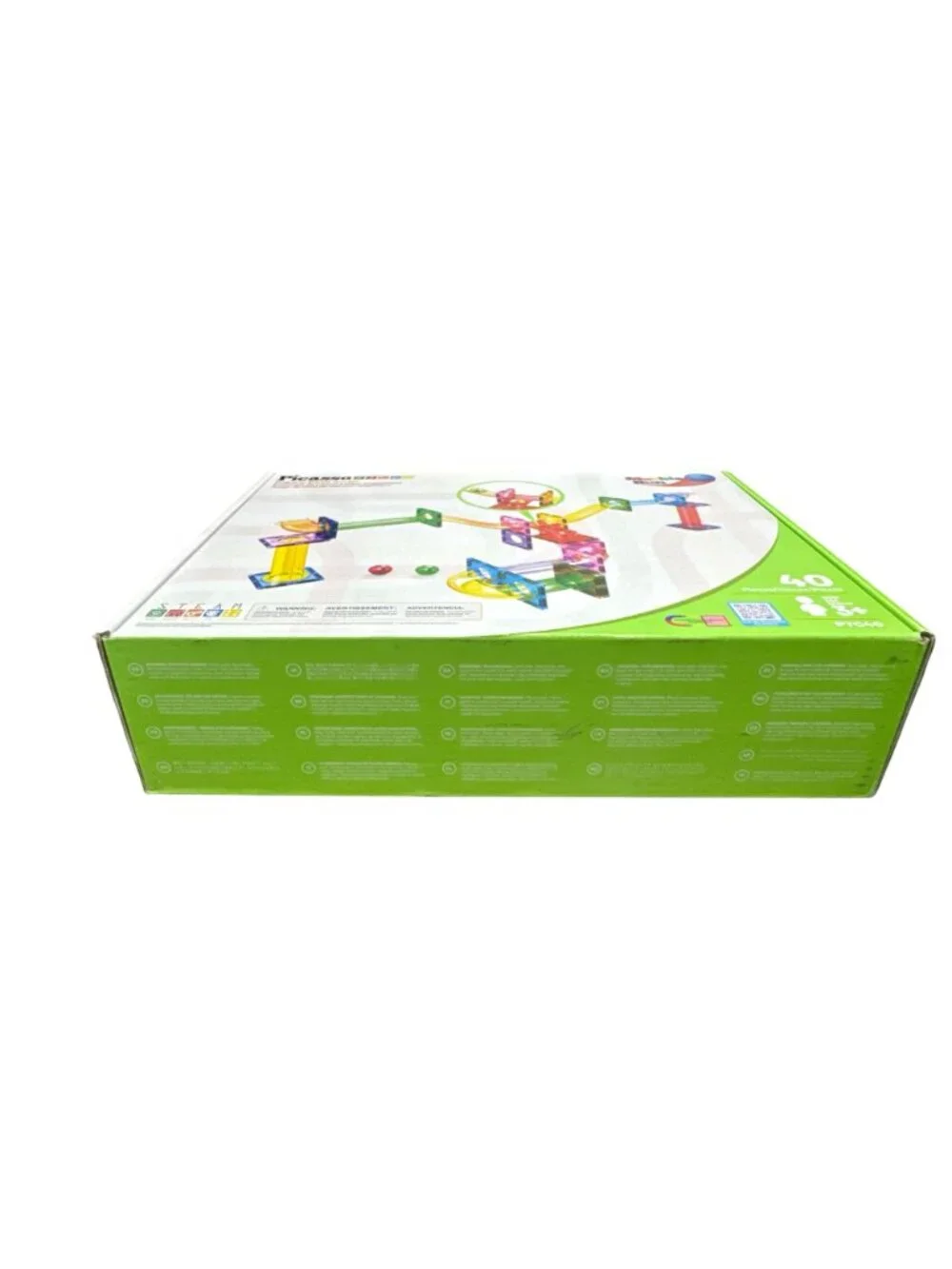 PicassoTiles Magnetic Marble Run Set 40-Piece STEM Toy For Kids Ages 3+ Educatio